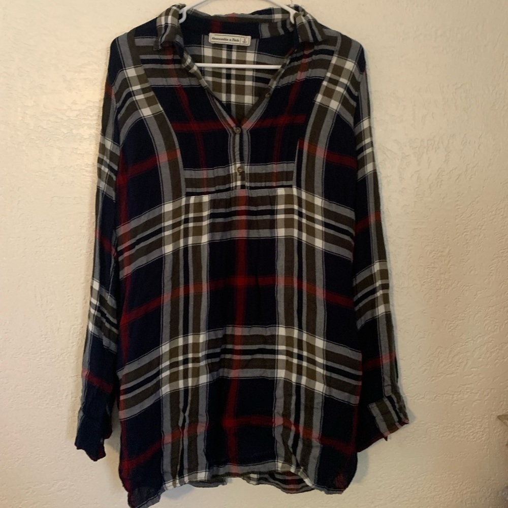 Abercrombie & Fitch Long Flannel